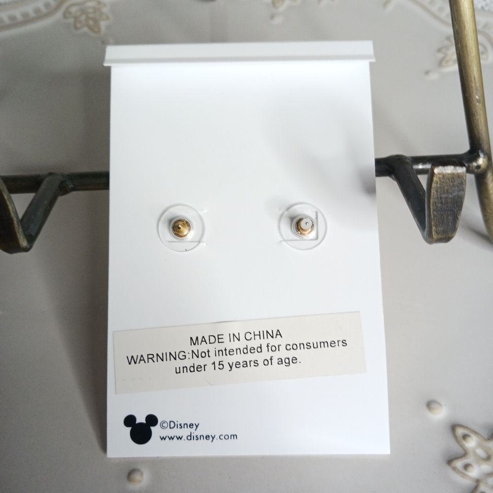 Disney × Baublebar Minnie Mouse Rhinestone Drop Dangle Earrings - Picture 4 of 5